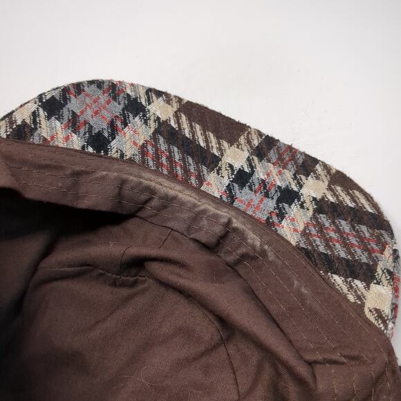 Unbranded Fitted Cadet Army Cap Hat Multicolor One Size Plaid Blank - Picture 8 of 9